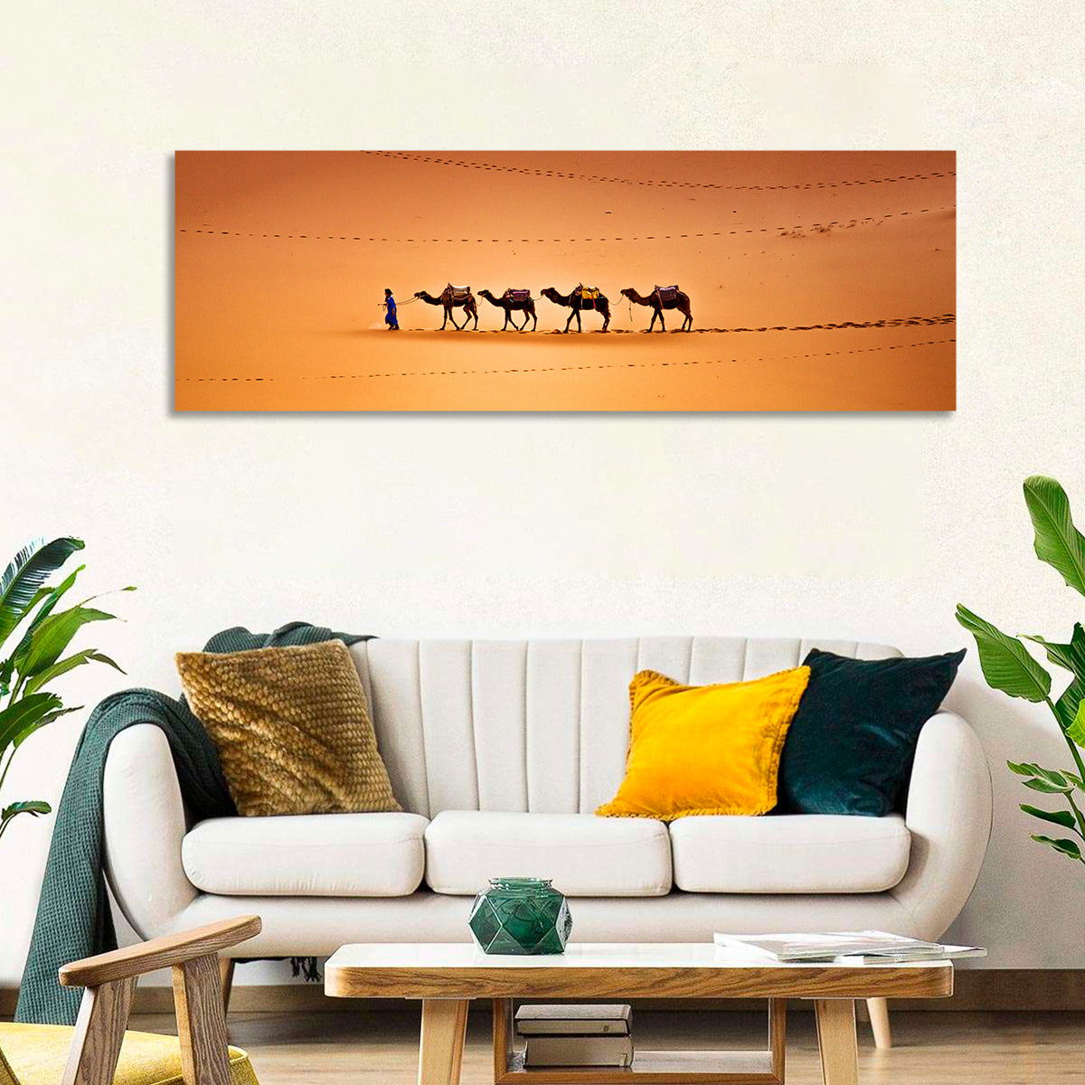 Camels In Sahara Desert Wall Art