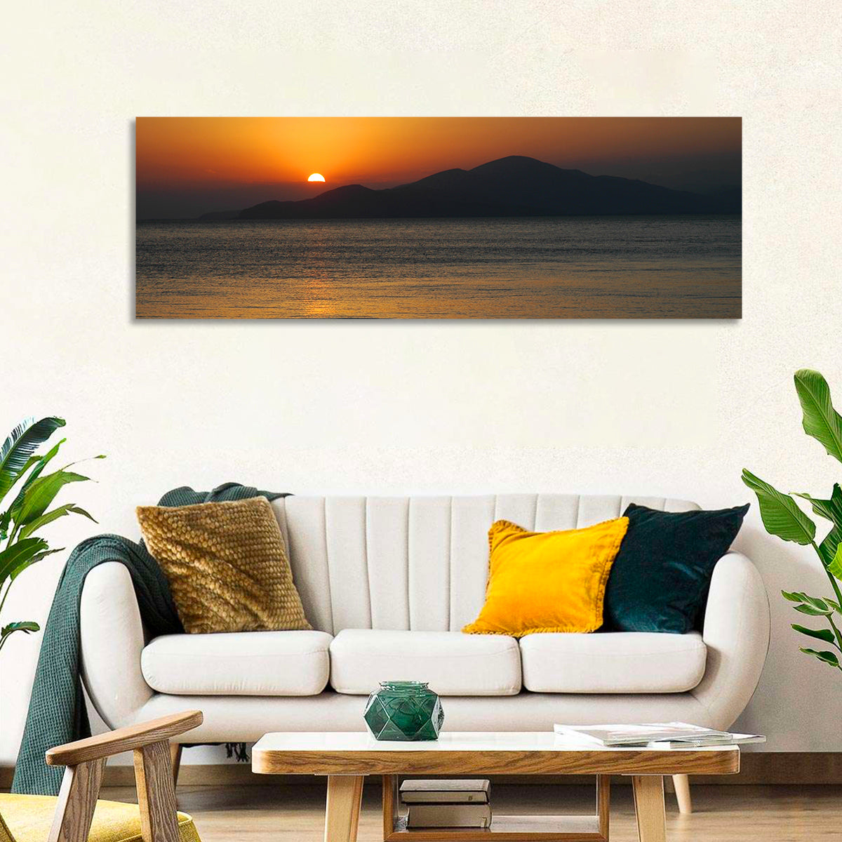 Lake Sevan Sunset Reflection Wall Art