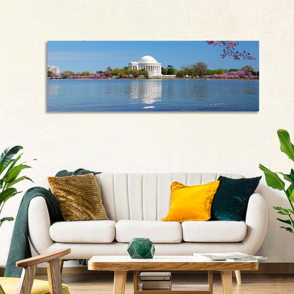 Thomas Jefferson Memorial with Cherry Blossoms Wall Art