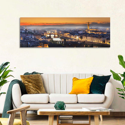 Florence Sunset Over the Arno Wall Art