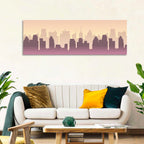 Silhouetted City Skyline Wall Art