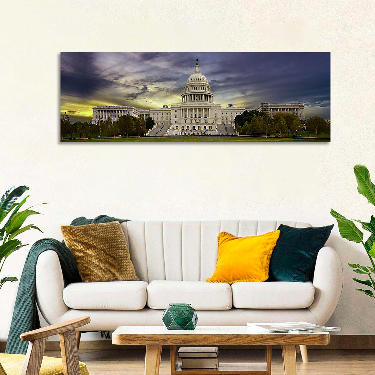 United States Capitol at Dusk Wall Art