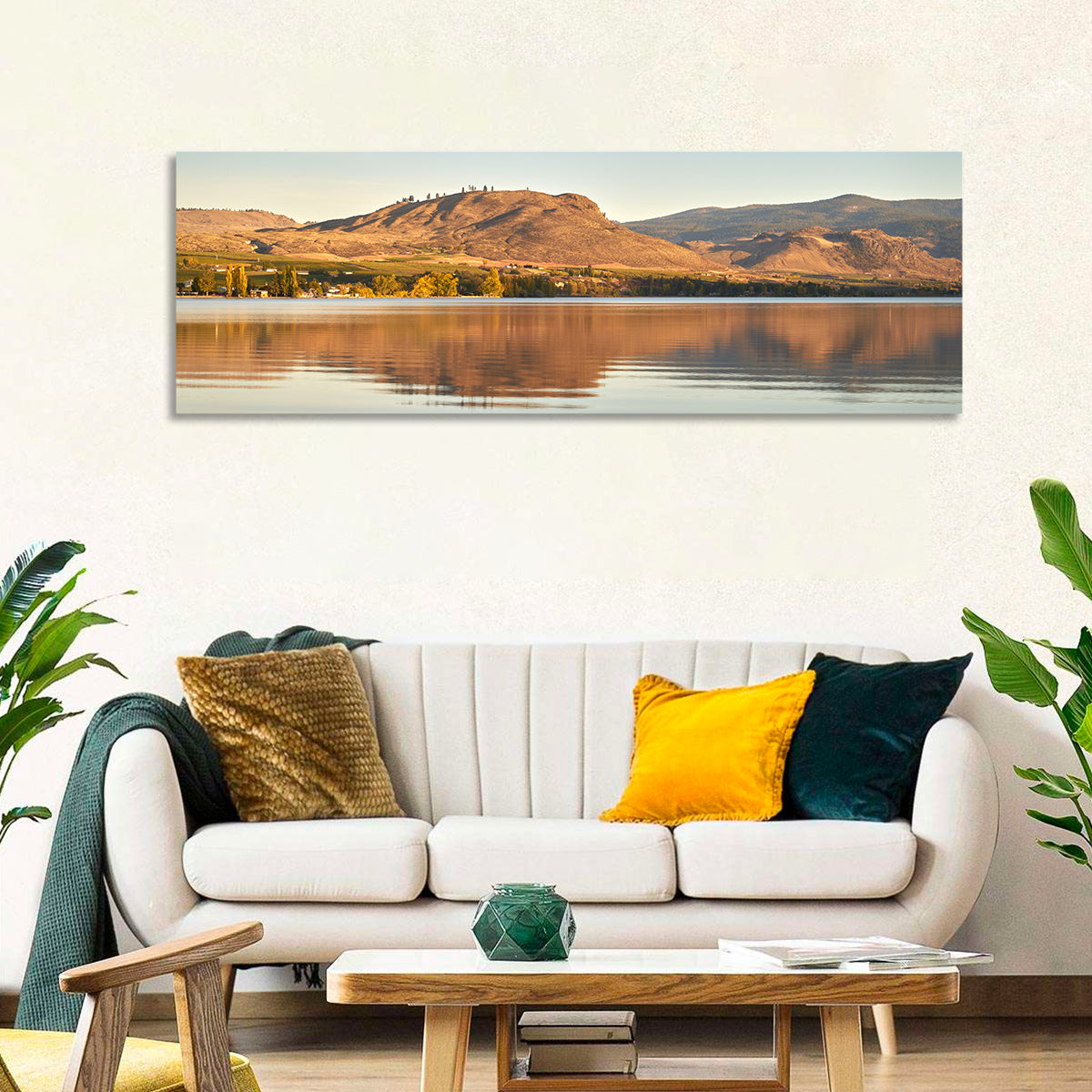 Osoyoos Lake Moonlit Reflection Wall Art