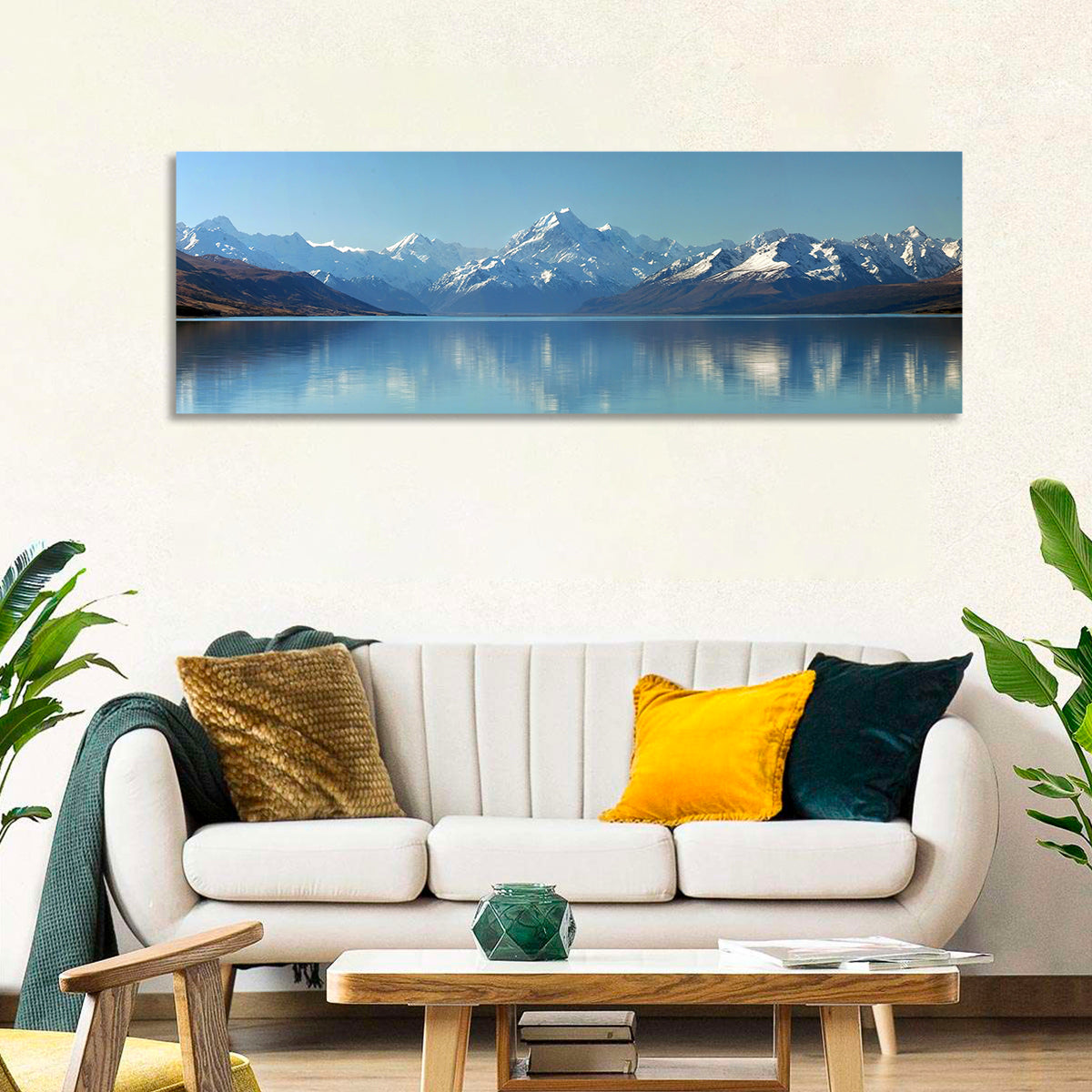 Aoraki Reflection Over Lake Pukaki Wall Art