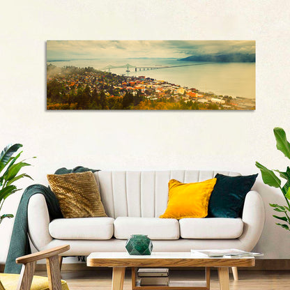 Astoria-megler Bridge Cityscape Wall Art