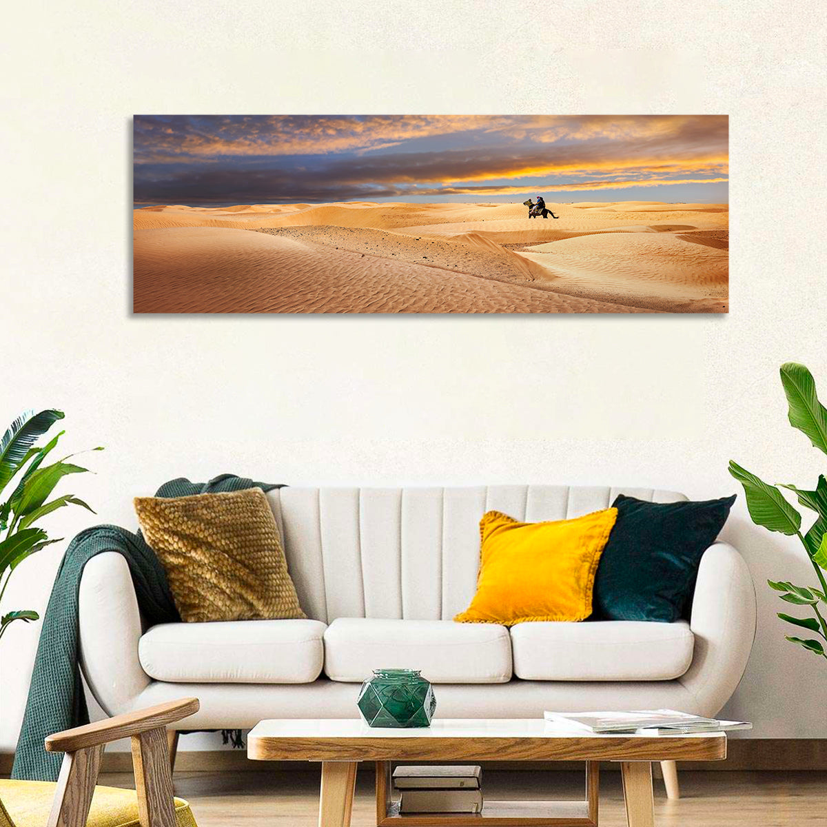 Sahara Camel Rider at Sunset Wall Art