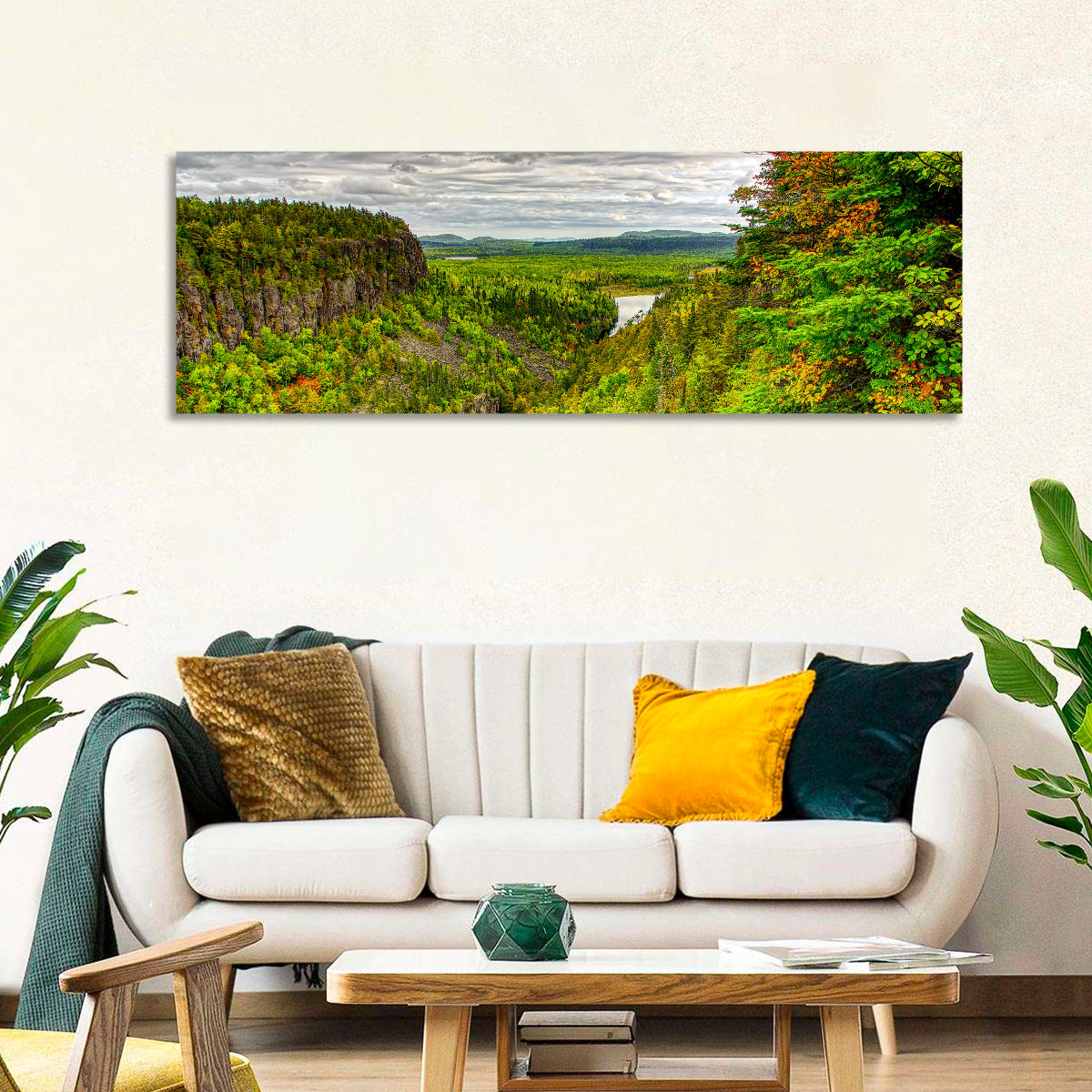 Ouimet Canyon Autumn View Wall Art