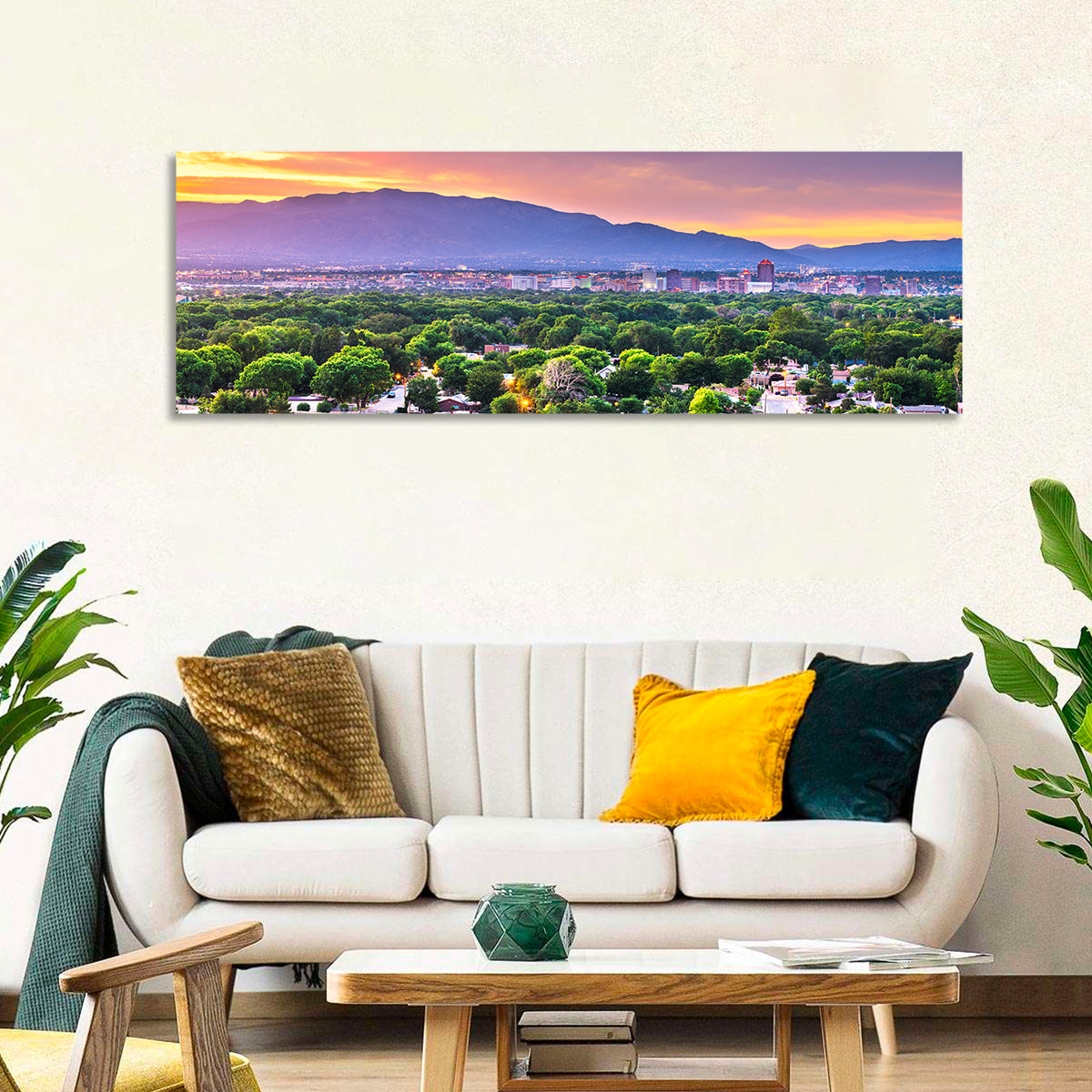 Albuquerque Skyline at Dusk Wall Art