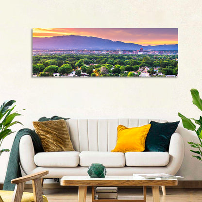 Albuquerque Skyline at Dusk Wall Art