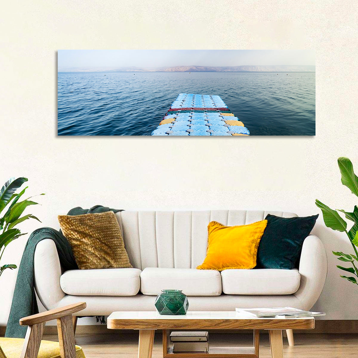 Galilee Floating Dock at Tiberias Wall Art