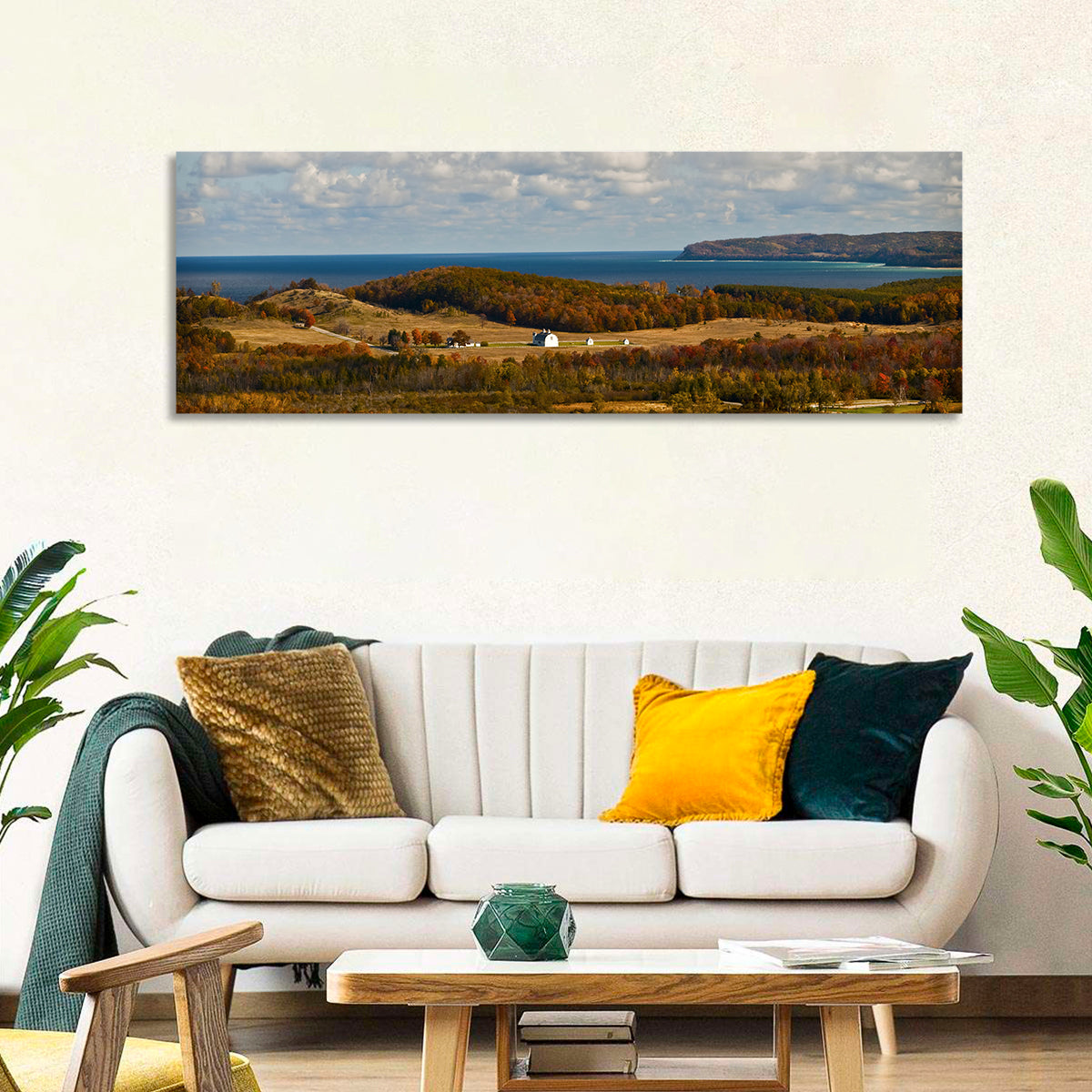 D.h. Day Farm, Glen Arbor Wall Art in a room, panoramic
