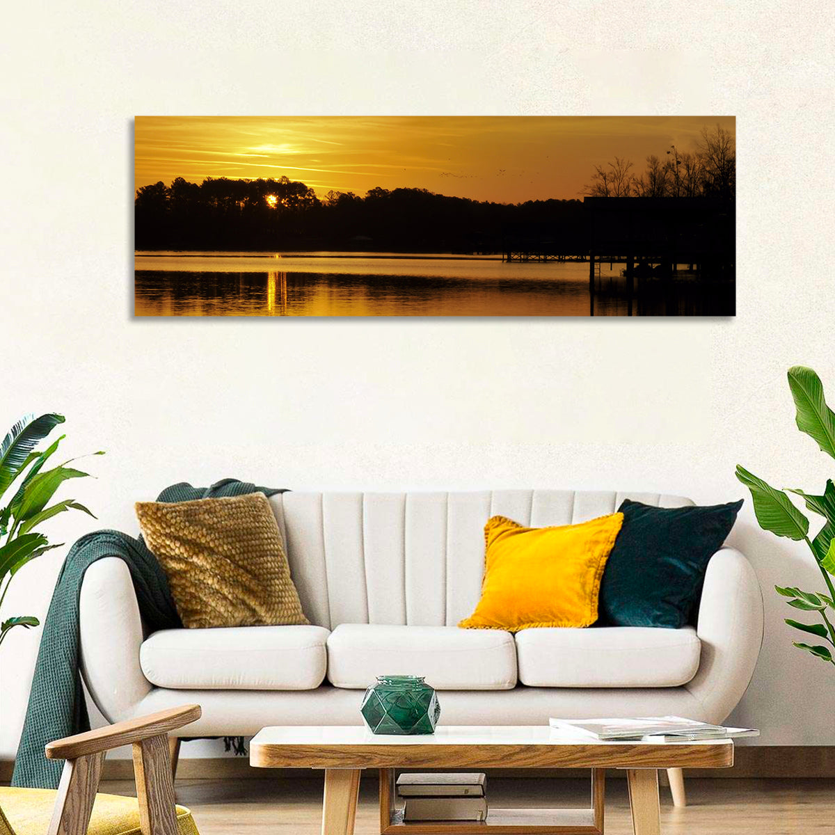 Lake Weiss Sunset Reflection Wall Art