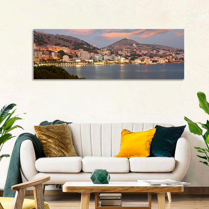 Sarandë Bay at Dusk Wall Art