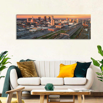 Birmingham Golden Hour Skyline Wall Art