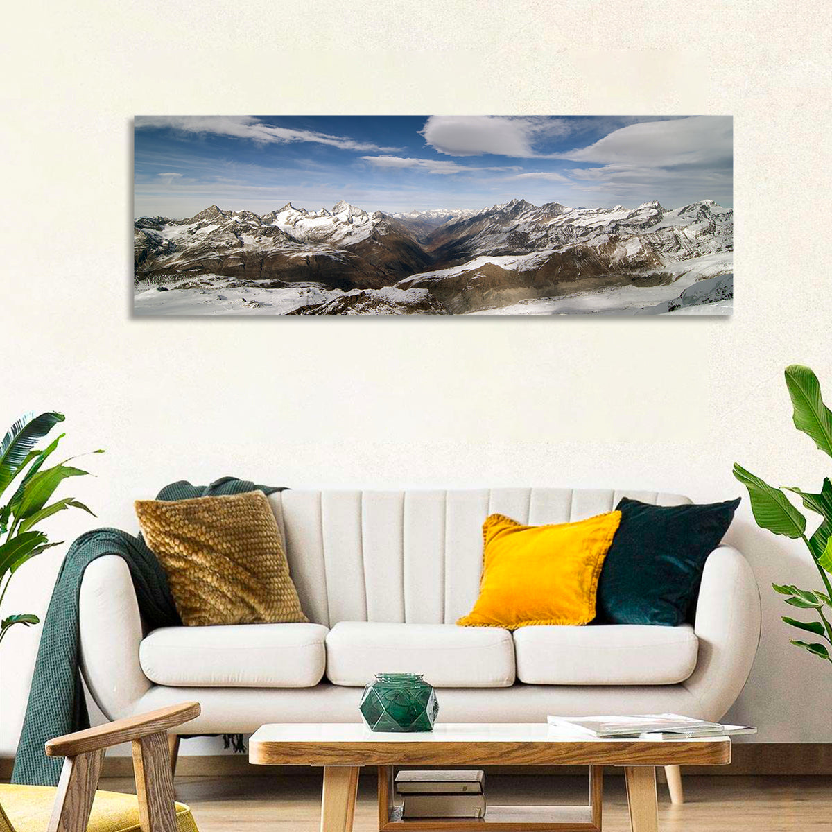 Snow-capped Peaks of Zermatt Wall Art