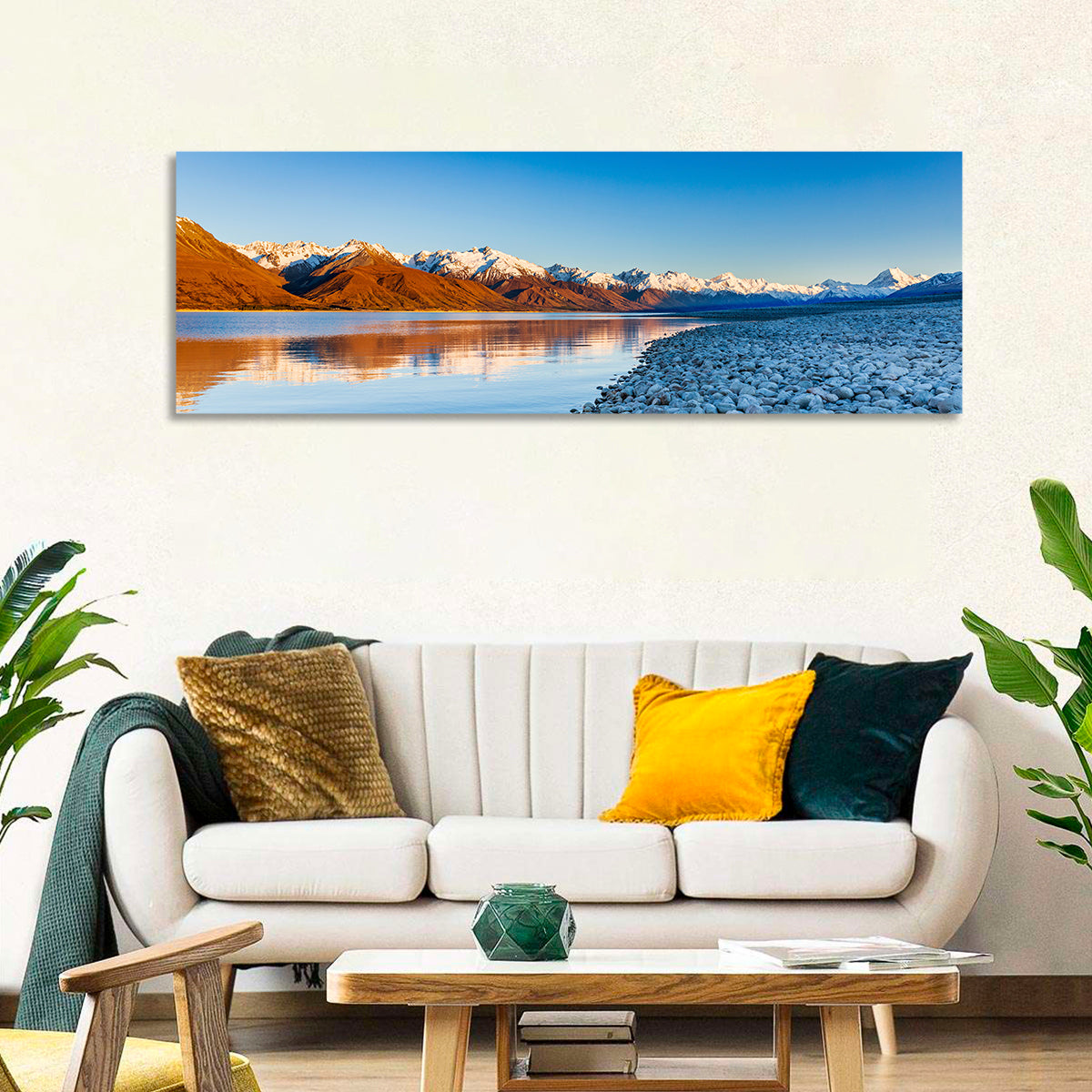 Lake Pukaki Sunset Reflection Wall Art