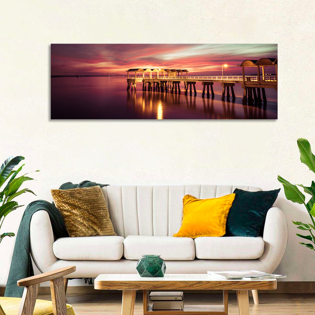 Jekyll Island Pier at Dusk Wall Art