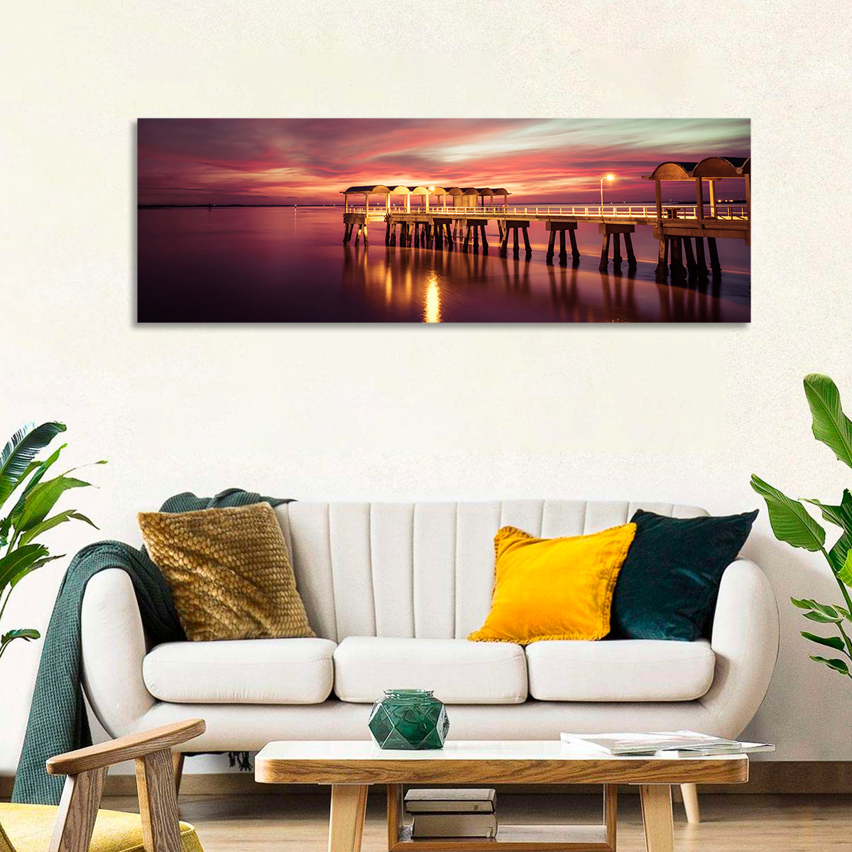 Jekyll Island Pier at Dusk Wall Art