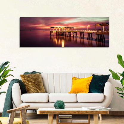 Jekyll Island Pier at Dusk Wall Art