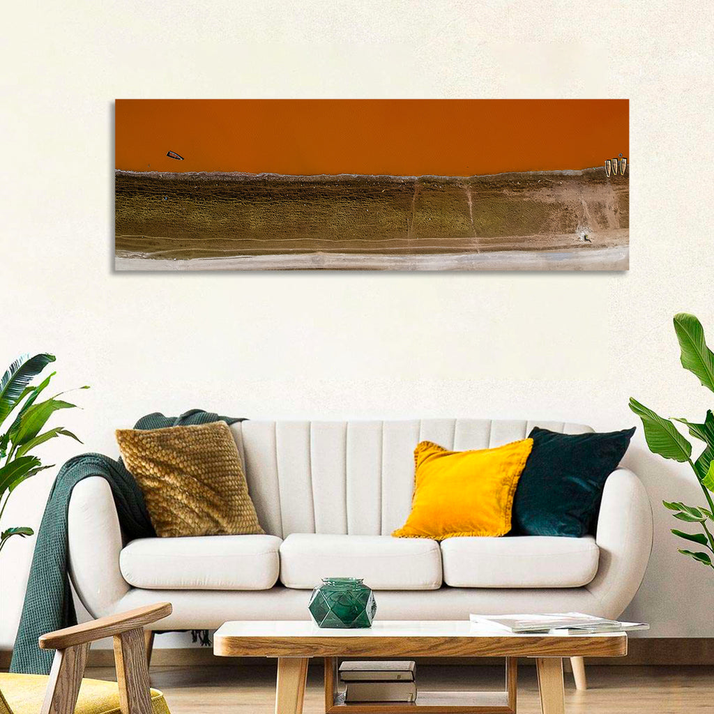 Lake Retba Aerial View Wall Art