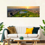 Central Park Reservoir at Dusk Wall Art