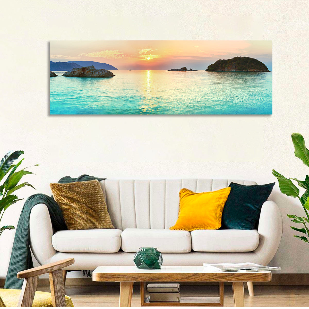 Con Dao Sunrise Over Turquoise Sea Wall Art