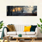 Frosted Forest Morning Light Wall Art