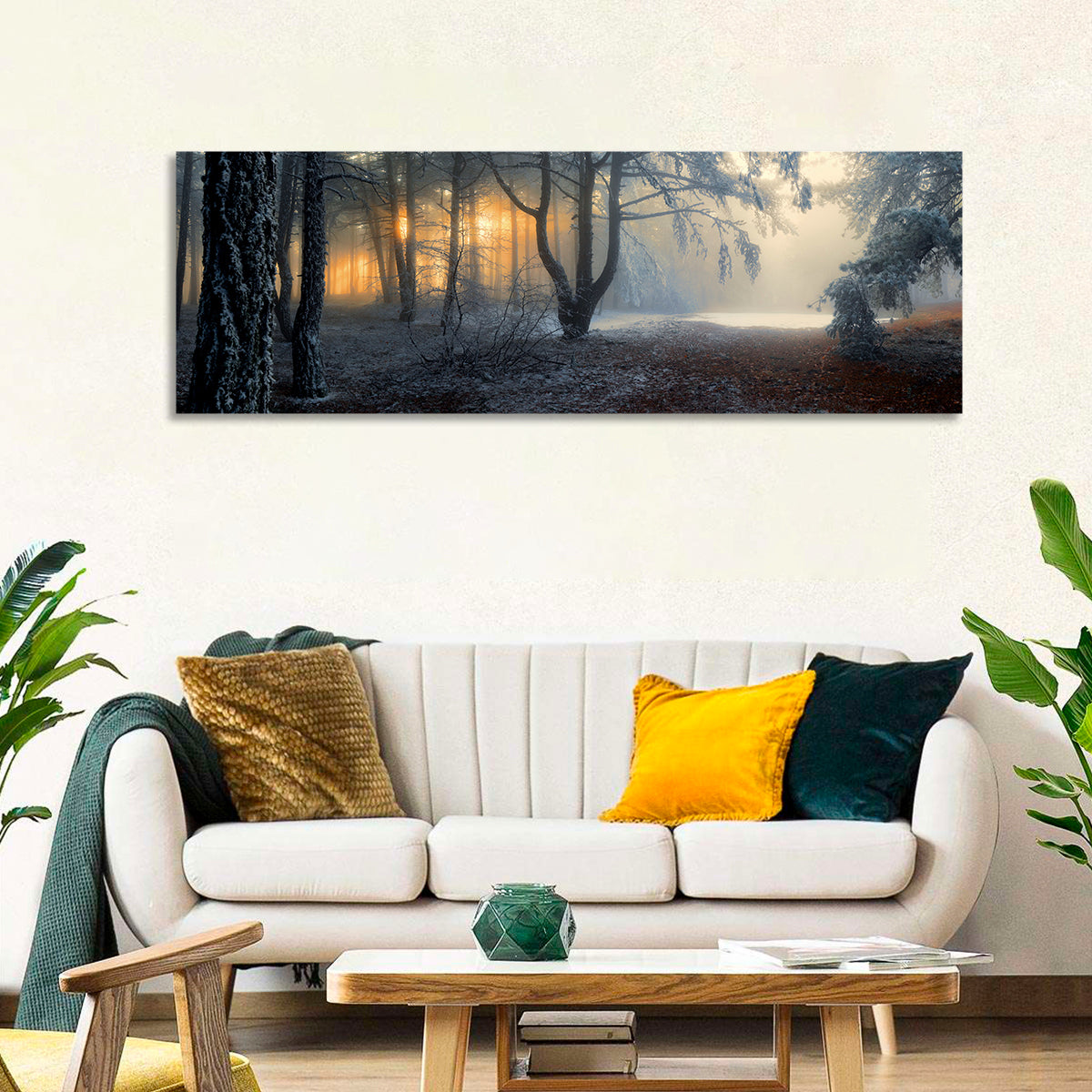 Frosted Forest Morning Light Wall Art