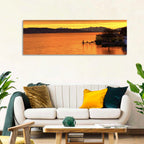 Lake Zurich Golden Sunset Wall Art