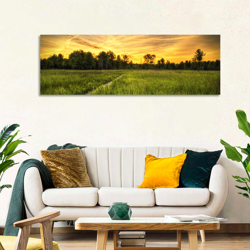 Irwin Prairie Boardwalk Sunset Wall Art