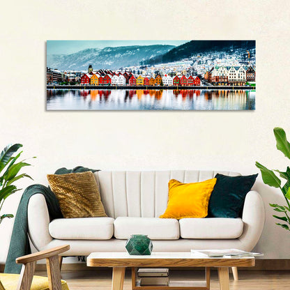 Bryggen Waterfront, Bergen Wall Art