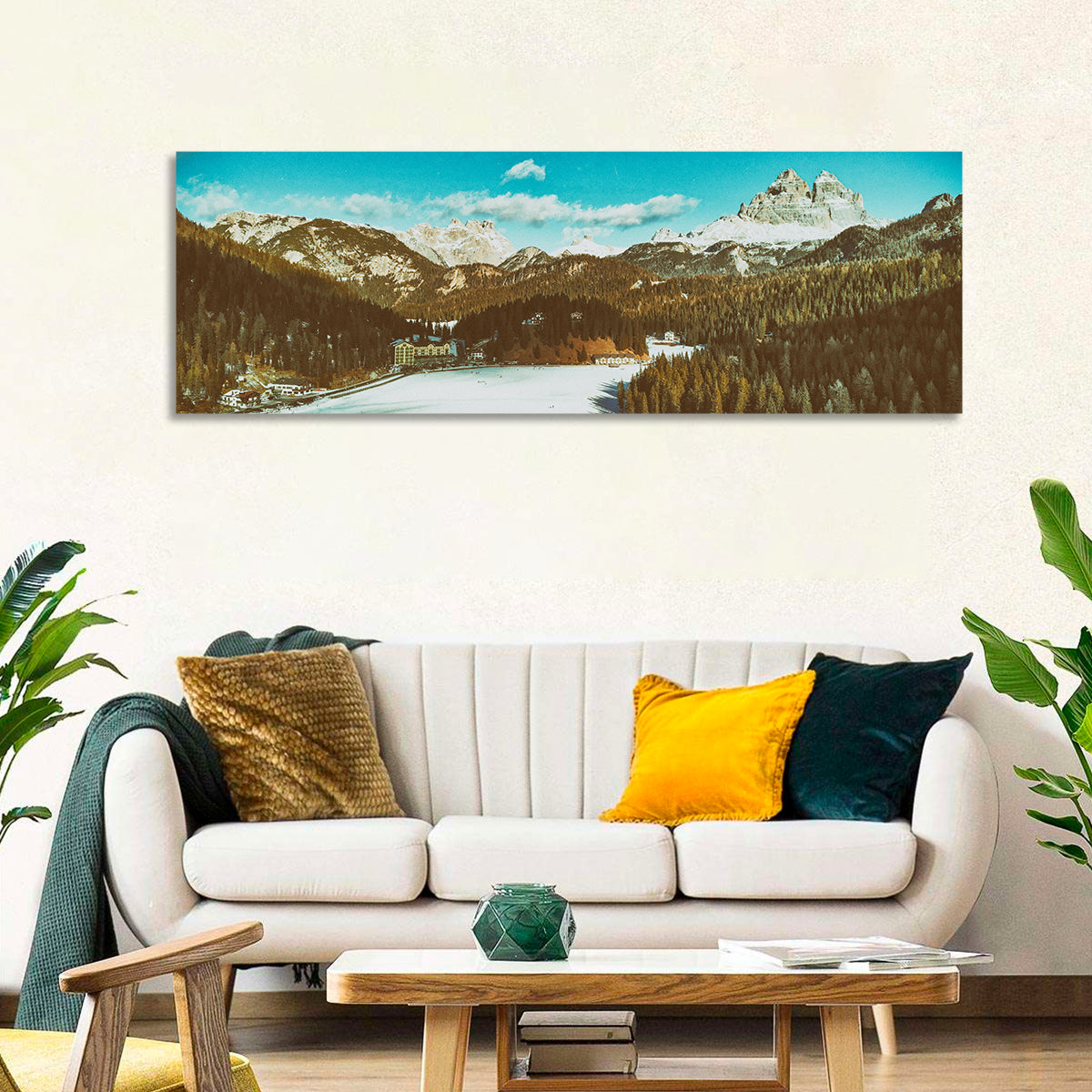 Lago Di Misurina Winter View Wall Art