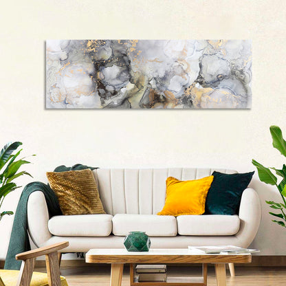 Gold Foil Marble Abstract Wall Art