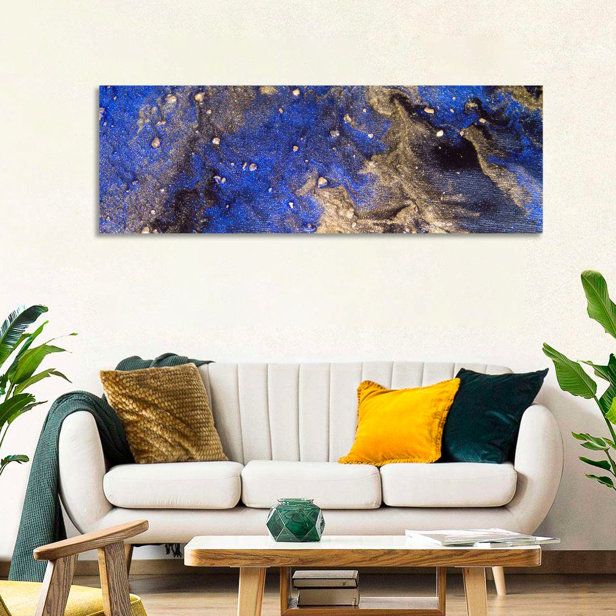 Blue Rush Abstract Wall Art
