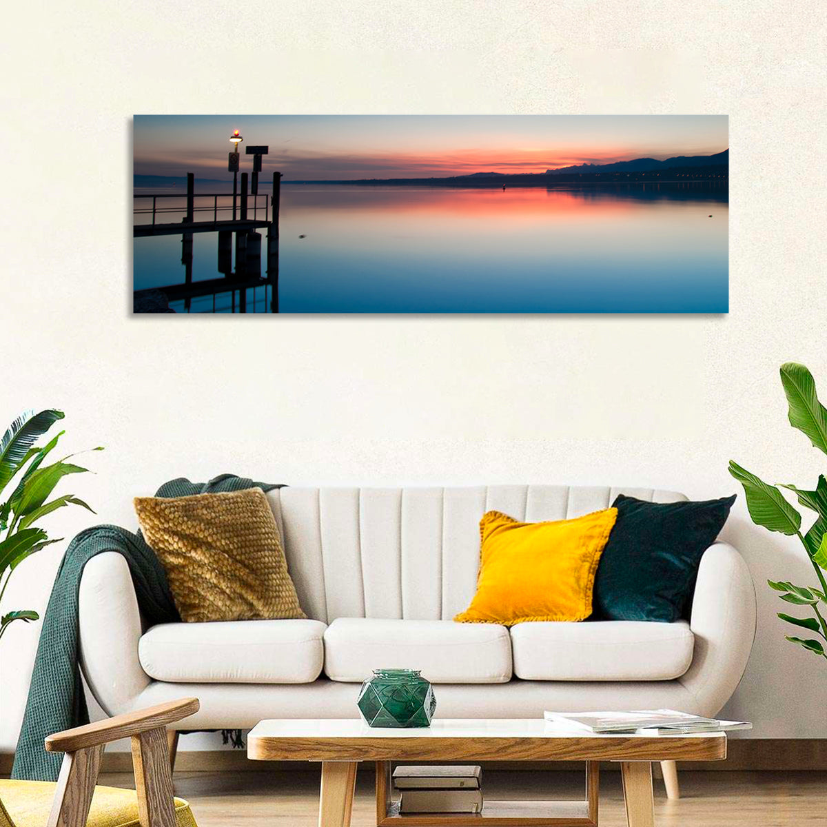 Lake Geneva Sunrise Pier Wall Art