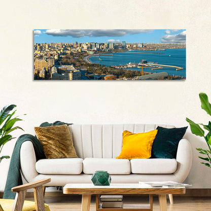 Baku Waterfront Skyline Wall Art