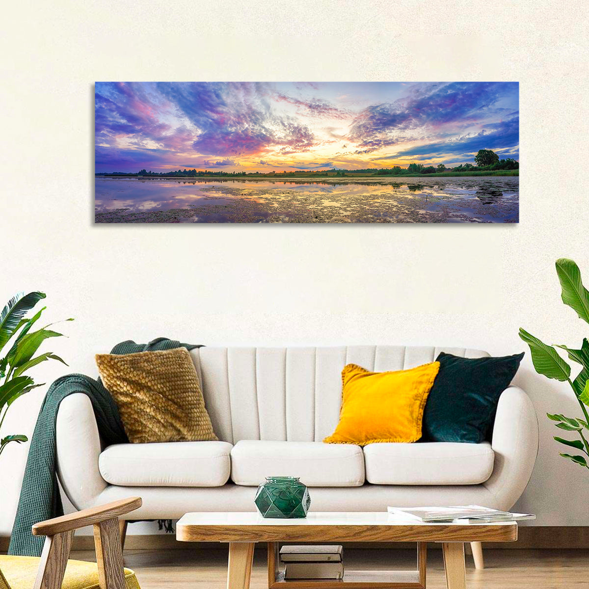 Sunrise Over Lake Wall Art