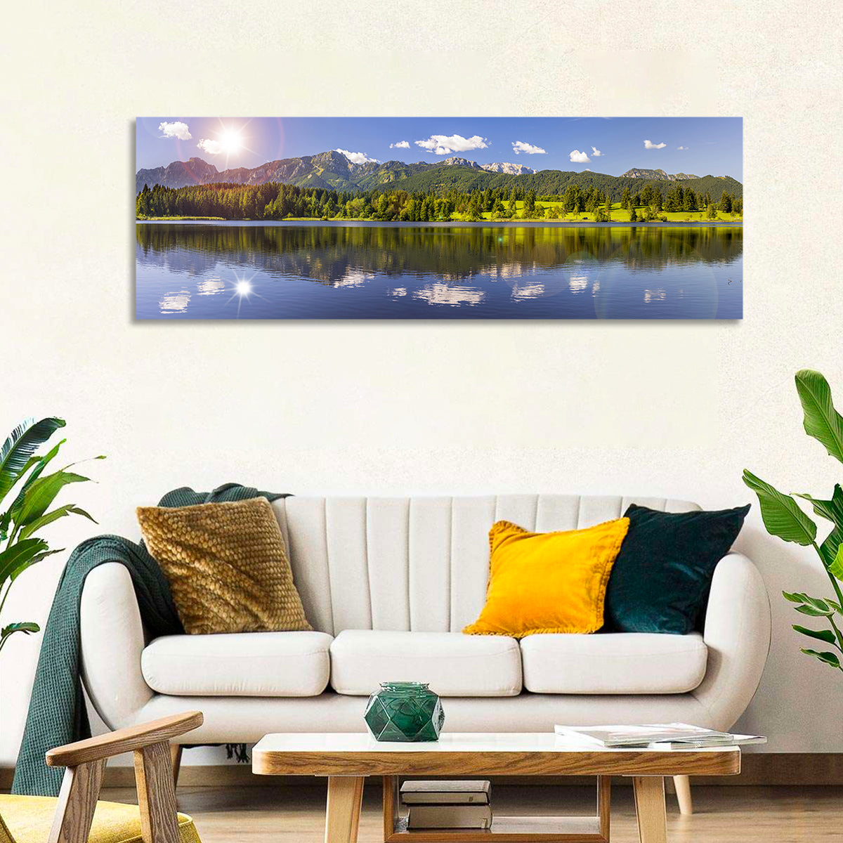 Bavarian Alpine Lake Reflection Wall Art
