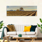 Rustic Provence Lavender Rows at Golden Hour Wall Art