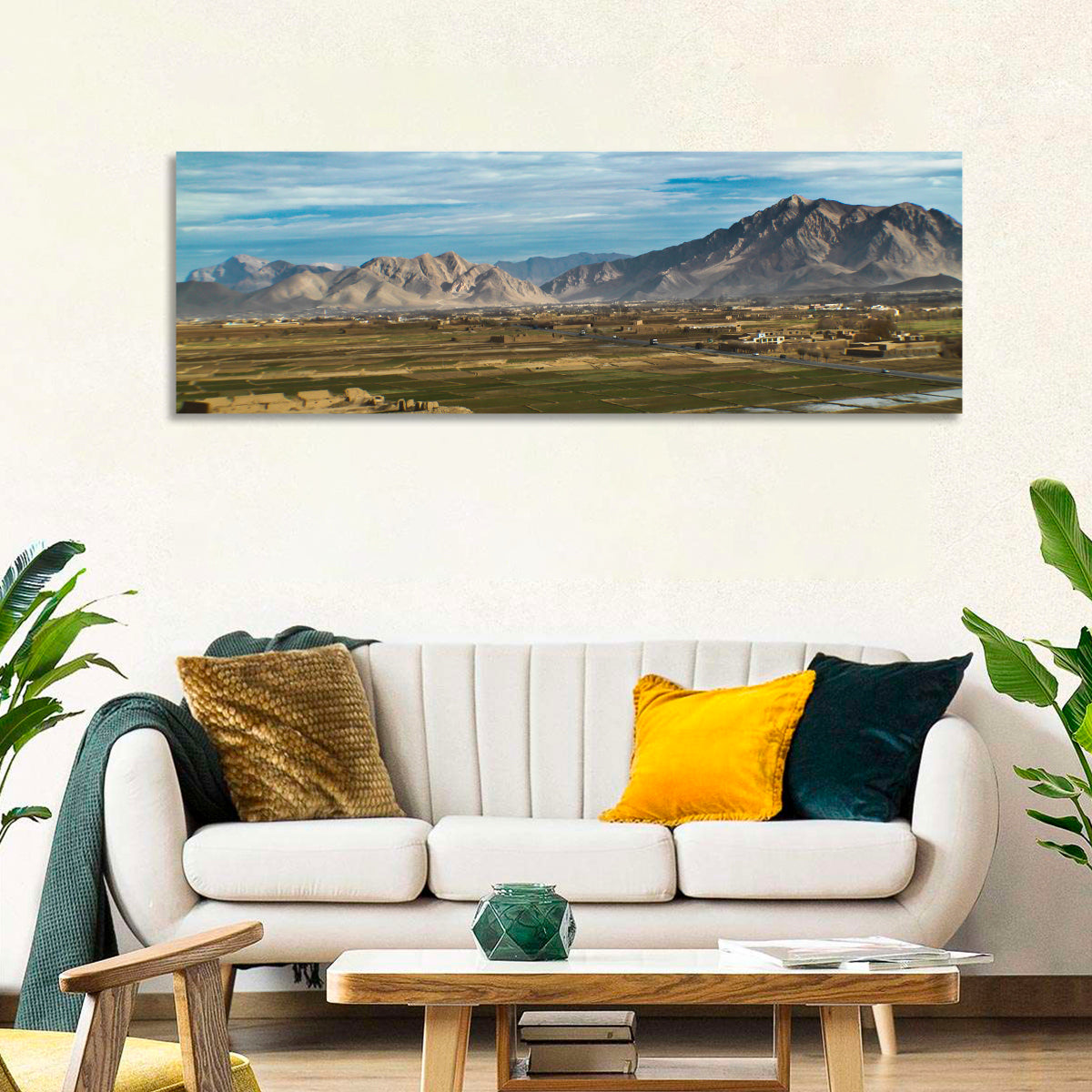 Patchwork Farmland Landscape Wall Art