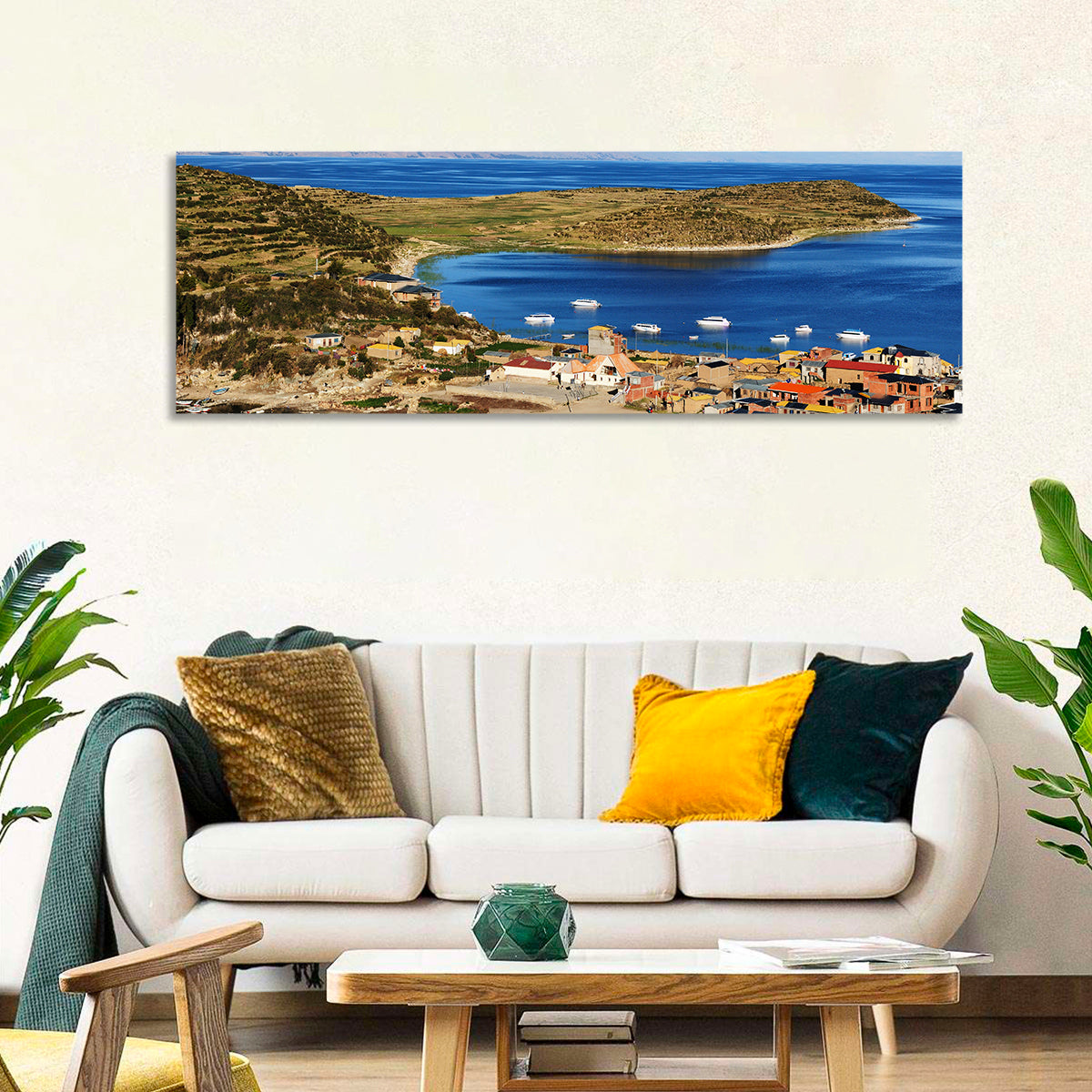 Isla Del Sol Village on Lake Titicaca Wall Art
