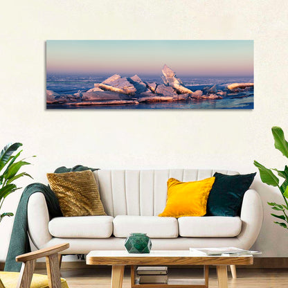 Lake Balkhash Ice Hummocks Wall Art