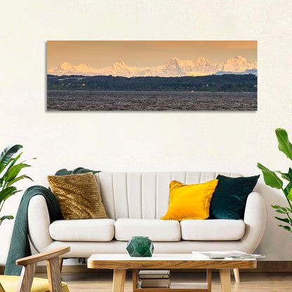 Lake Neuchatel Golden Hour Wall Art