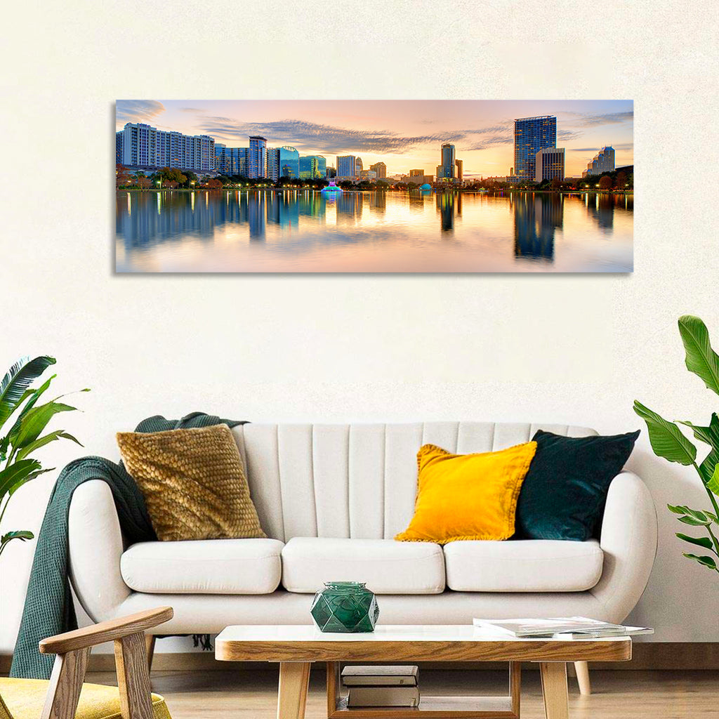 Orlando Skyline at Dusk Wall Art