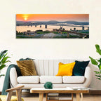 Hernando De Soto Bridge at Sunset Wall Art