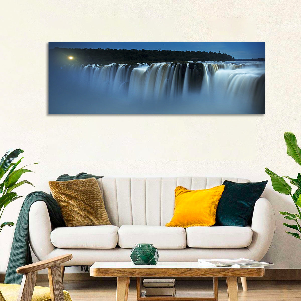 Moonlit Iguazu Falls Wall Art