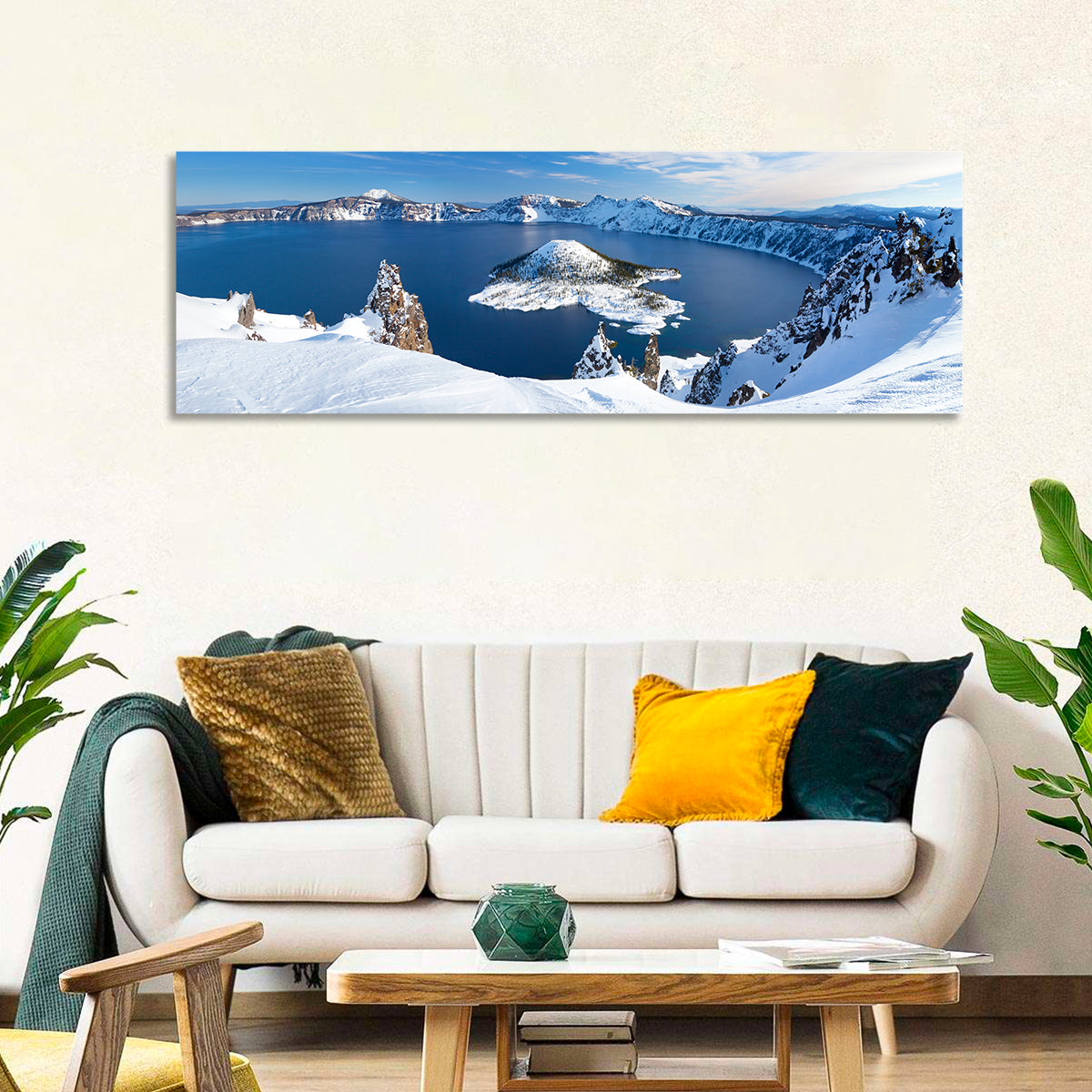 Crater Lake with Wizard Island Wall Art