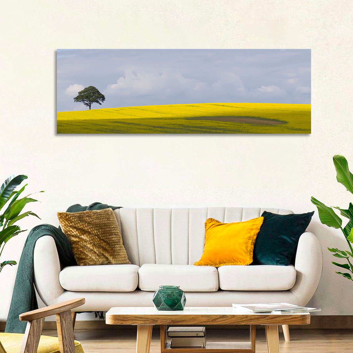 Mountain Rapeseed Field Wall Art