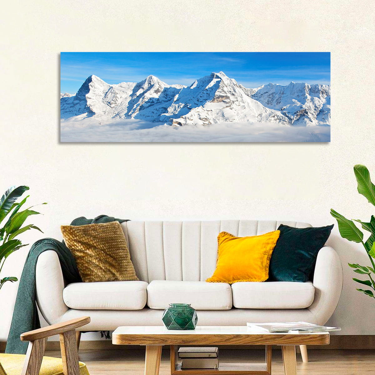 Eiger, Mönch and Jungfrau Peaks Wall Art
