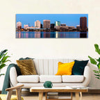 Norfolk Skyline at Twilight Wall Art